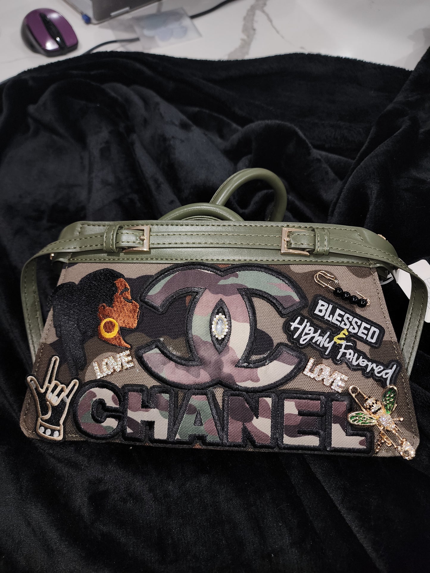 Bad & Bougie Camo Bag
